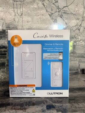 Lutron Caséta Wireless White Dimmer & Remote P-PKG1W-WH